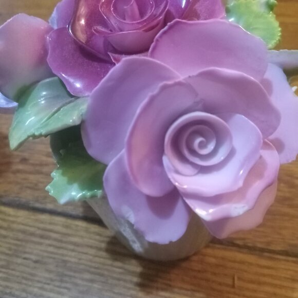 Antique fine Bone China BOUQUET 💐 POTTERY SCULPTURE! ENGLISH - Picture 3 of 14